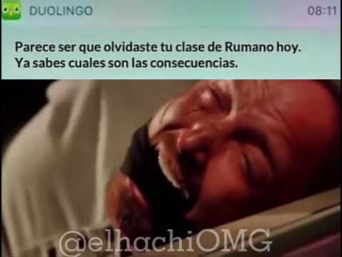 Parece que olvidaste tu clase de rumano hoy...