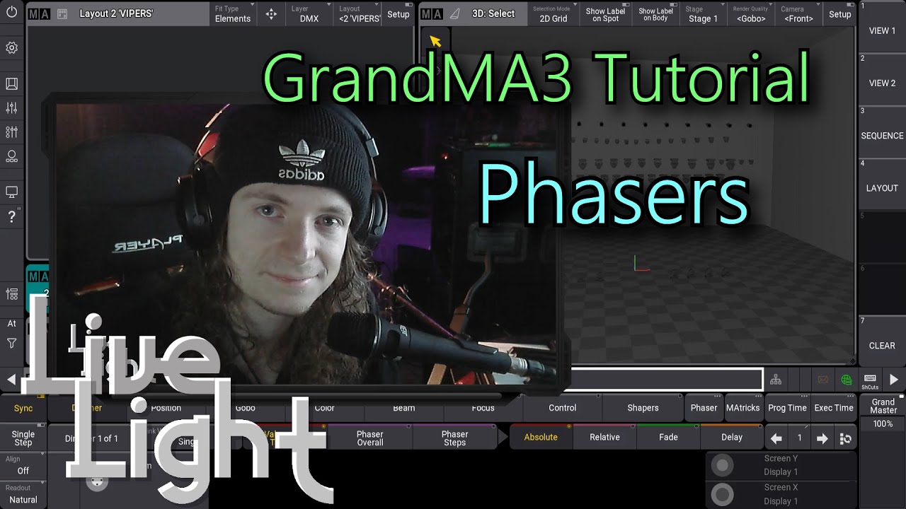 GrandMA3 Tutorial - PT.3 | Phasers, MAtricks