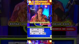 O PROGRAMA NÃO PODE MUDAR. SILVIA ABRAVANEL. DV CORTE #televisao #television #artista