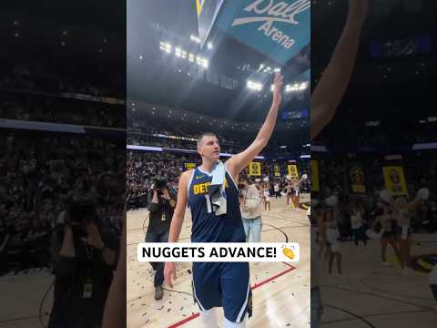 Nuggets win Round 1 and advance to the Semifinals! #Shorts