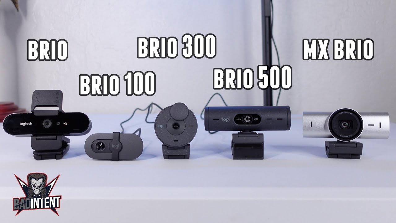 Every Logitech Brio Webcam Compared (Brio vs 100 vs 300 vs 500 vs MX Brio)