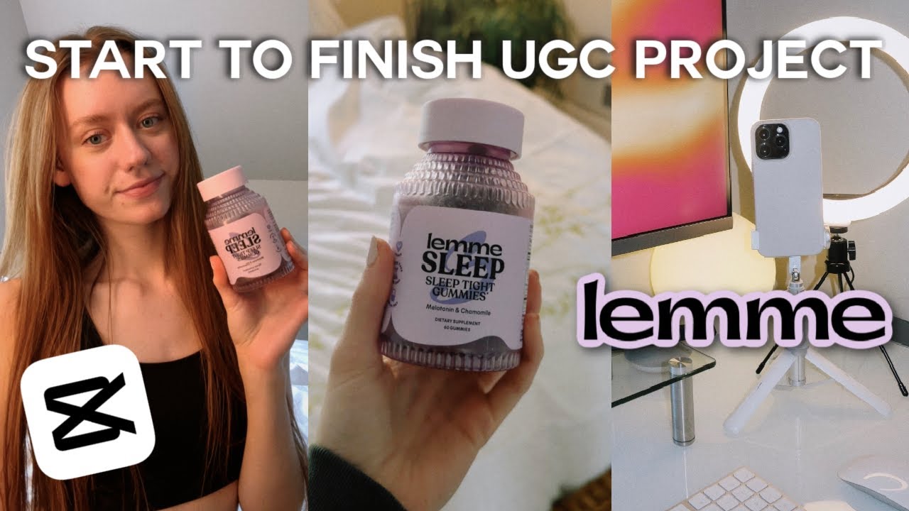 START-TO-FINISH UGC PROJECT with Lemme ✨💜🌙 | how i film tiktok videos, scriptwriting, portfolio