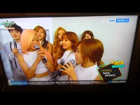 A pink's interview in Music Bank(20150717)
