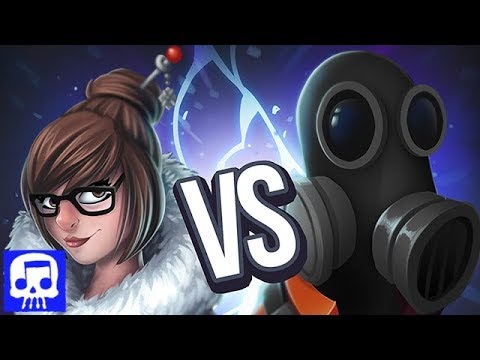 Mei vs Pyro Rap Battle LYRIC VIDEO by JT Music