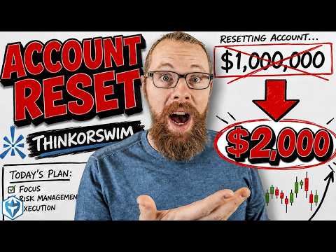 I Reset My Account to $2,000 (AGAIN) Charles Schwab ThinkorSwim Challenge Ep 1