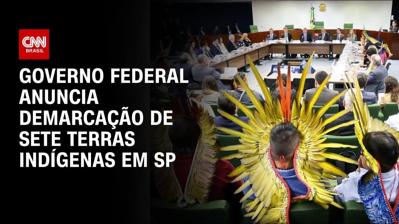 Governo federal anuncia demarcação de sete terras indígenas em SP | CNN PRIME TIME