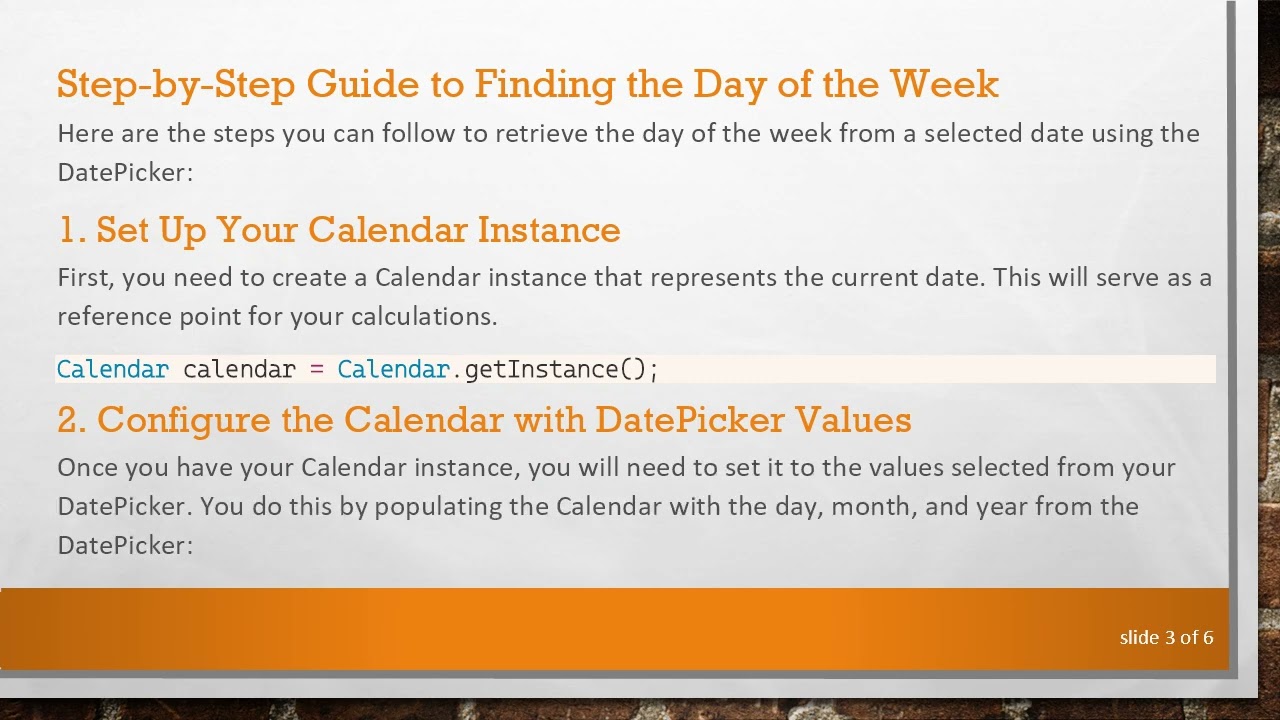 Retrieve the Next Saturday Using Android's DatePicker