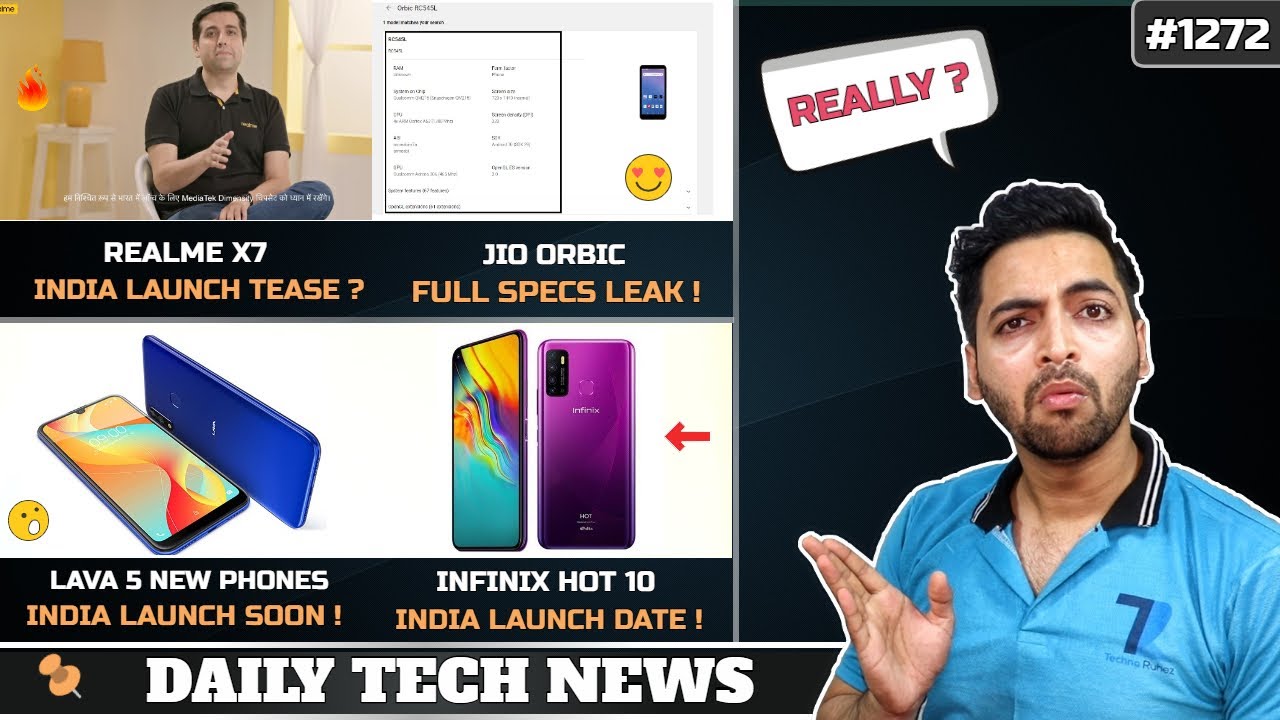 realme X7 India Launch,Jio Orbic Full Specs,Lava 5 New Phones,OPPO TV,Redmi Beat,vivo V20 India Pric