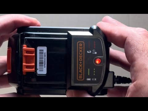 Fix Black&Decker battery (not charging - red led rapidly flashing)