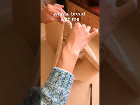 Wrap a #bread with recyclable greaseproof paper. No string or tape! Paper is 45x70cm #eco #howto
