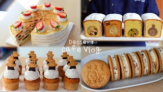 🧁Cafe Vlog Making Various Desserts and Grocery Shopping At Costco🛒
