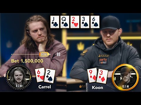 2 PAIR on the RIVER! Did JASON KOON call? Triton London 2019 Final Day @TritonPoker