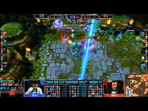 LCS 2014 NA Summer W11D1 C9 - EG Highlights