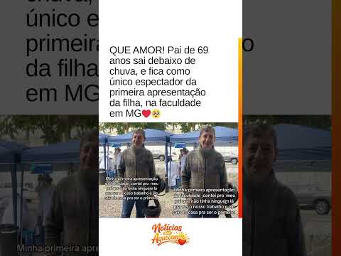 Pai de 69 anos mostra que, presença importa ao assistir sozinho à apresentação da filha ❤️🥰