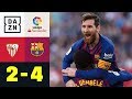 Dreierpack Lionel Messi Macht S Wie Zinedine Zidane FC Sevilla FC Barcelona 2 4 La Liga DAZN
