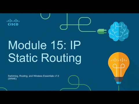 CCNA2 Module 15: IP Static Routing - Switching Routing and Wireless Essentials (SRWE)