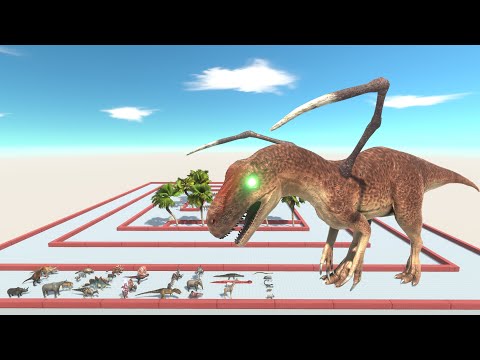 ESCAPE FROM ALIEN ALLOSAURUS - Animal Revolt Battle Simulator