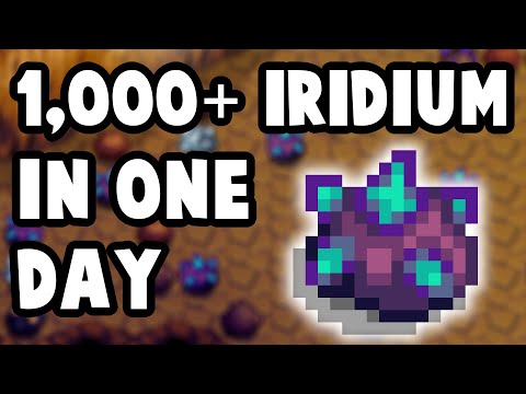 How I Get 1,000 Iridium In a Single Day l Stardew Valley