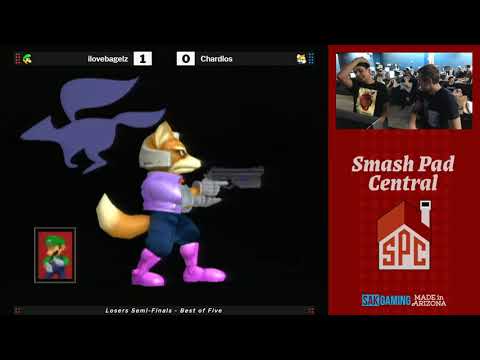 SPC 162 SSBM Losers Semis - Chardlos (Fox) vs ilovebagelz (Luigi)