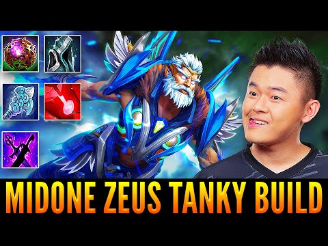MIDONE Zeus Mid With New Meta Super Tanky Build To Counter Enemies  | Patch 7.31d | Dota 2