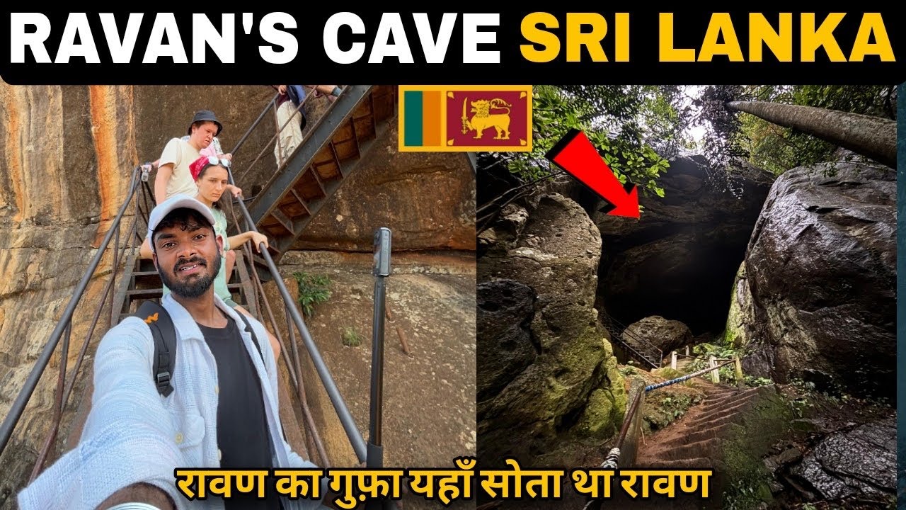 A traveler embarks on a hike to Ravana Cave.