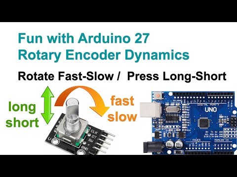 Fun with Arduino 27 Recognize Slow / Fast Rotation of Rotary Encoder