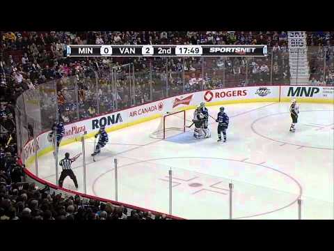 Vancouver Canucks vs Minnesota Wild Highlights 1/4/12