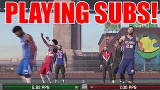 PLAYING A SQUAD OF SUBS!! - NBA 2K15 MyPark | NBA 2K15 My Park Gameplay PS4