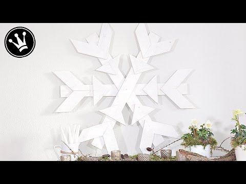 XXL Schneeflocke aus Paletten - Hol dir den Schnee nach Hause!