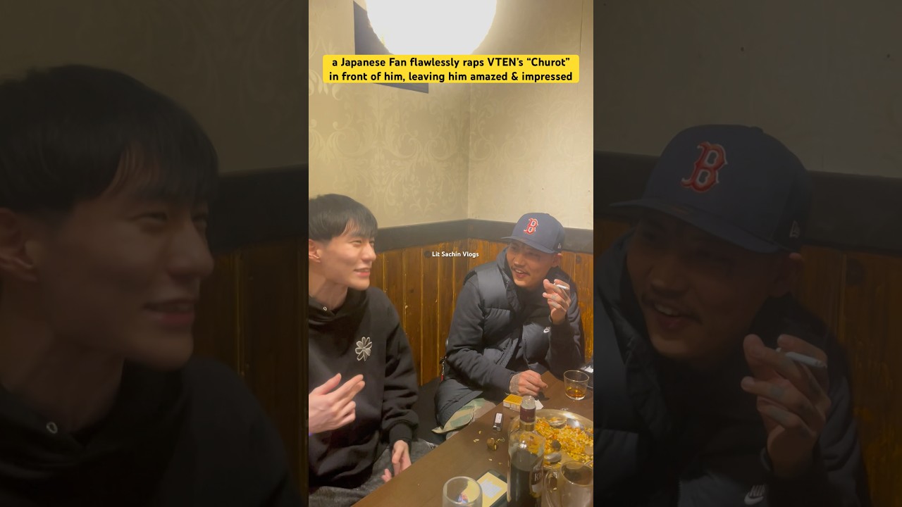 Japanese Rapper “Sher Bahadur” flawlessly raps VTEN’s “Churot” infront of him, leaving him amazed