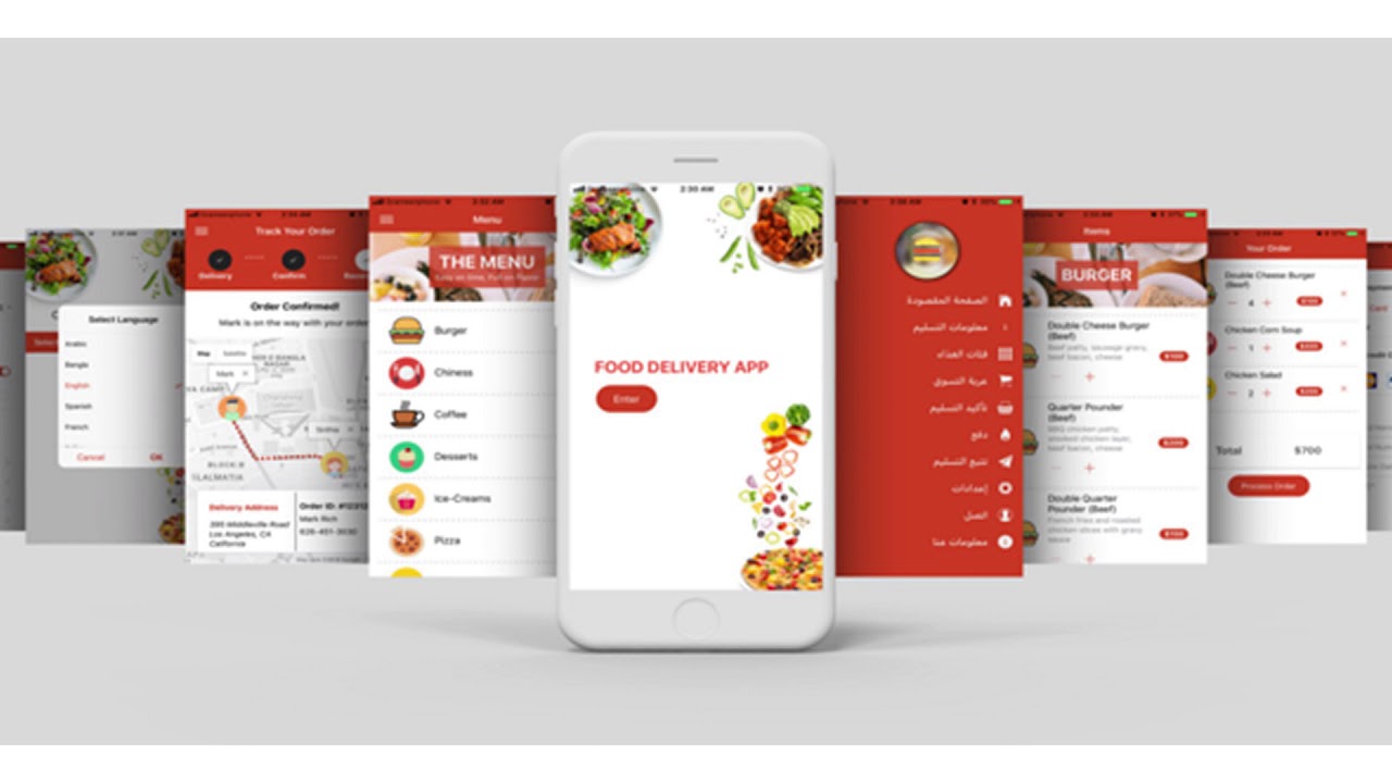 Restaurant Food Delivery Template UI App Supports Multiple Language i18n | Codecanyon Scripts and