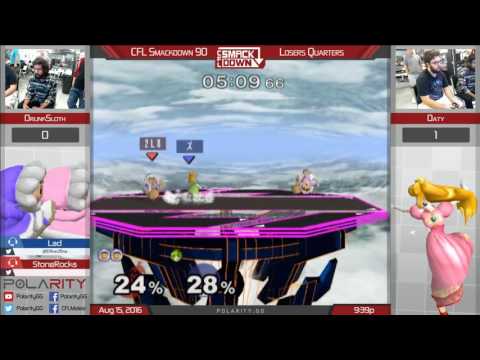 CFL Smackdown 90 Melee - Drunksloth (ICs) vs Oaty (Peach) - Losers Quarters
