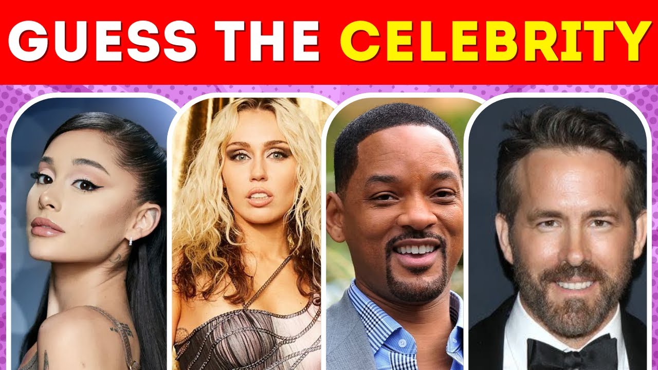 Guess The Celebrity in 3 Seconds | Easy, Medium, Hard | Celebrity Quiz