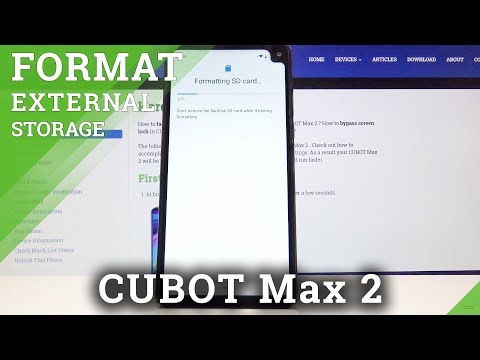 How to Format SD Card in CUBOT Max 2 - Clear External Memory