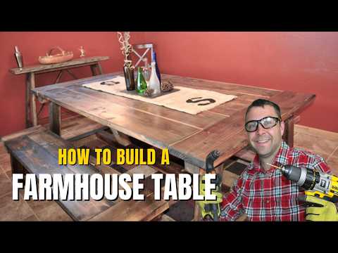 How to build a Farmhouse Table - The Most Complete Video Online - Episode 7