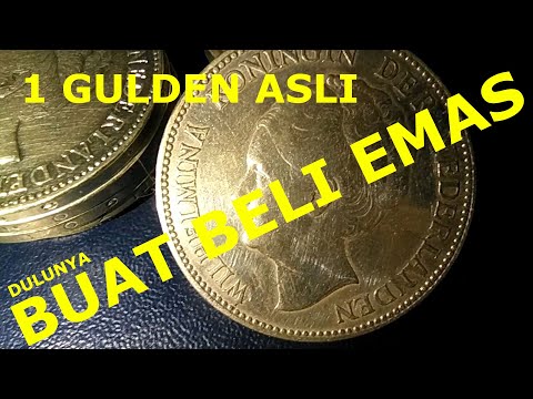 SILVER COIN 1 GULDEN WILHELMINA - UANG LAMA CHANNEL