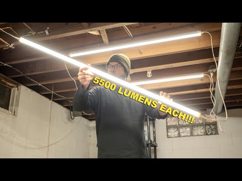 Barrina LED Shop Lights - 5500 LUMENS EACH (6 PACK)