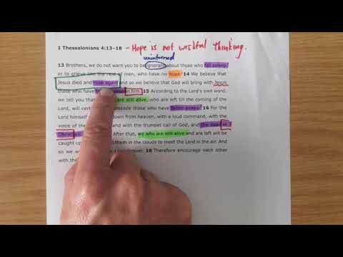 1 Thessalonians 4:13-18 // Hope is not wishful thinking