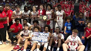 St. Bernard wins the D-II boys' basketball state title with a 63-50 victory over Staples