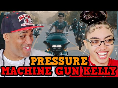 MY DAD REACTS TO Machine Gun Kelly - PRESSURE REACTION
