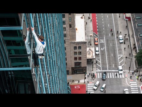 Climbing Skyscraper POV- Accenture Tower