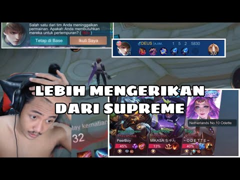 SOLO RANK FANNY KETEMU SUPREME ODETE, TAPI LEBIH MENGERIKAN LAGI KETEMU PLAYER SUPREME AFK!!