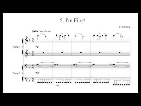 C. Norton - 5. I'm First! - Microjazz Piano duets collection 1 for piano four hands (score)