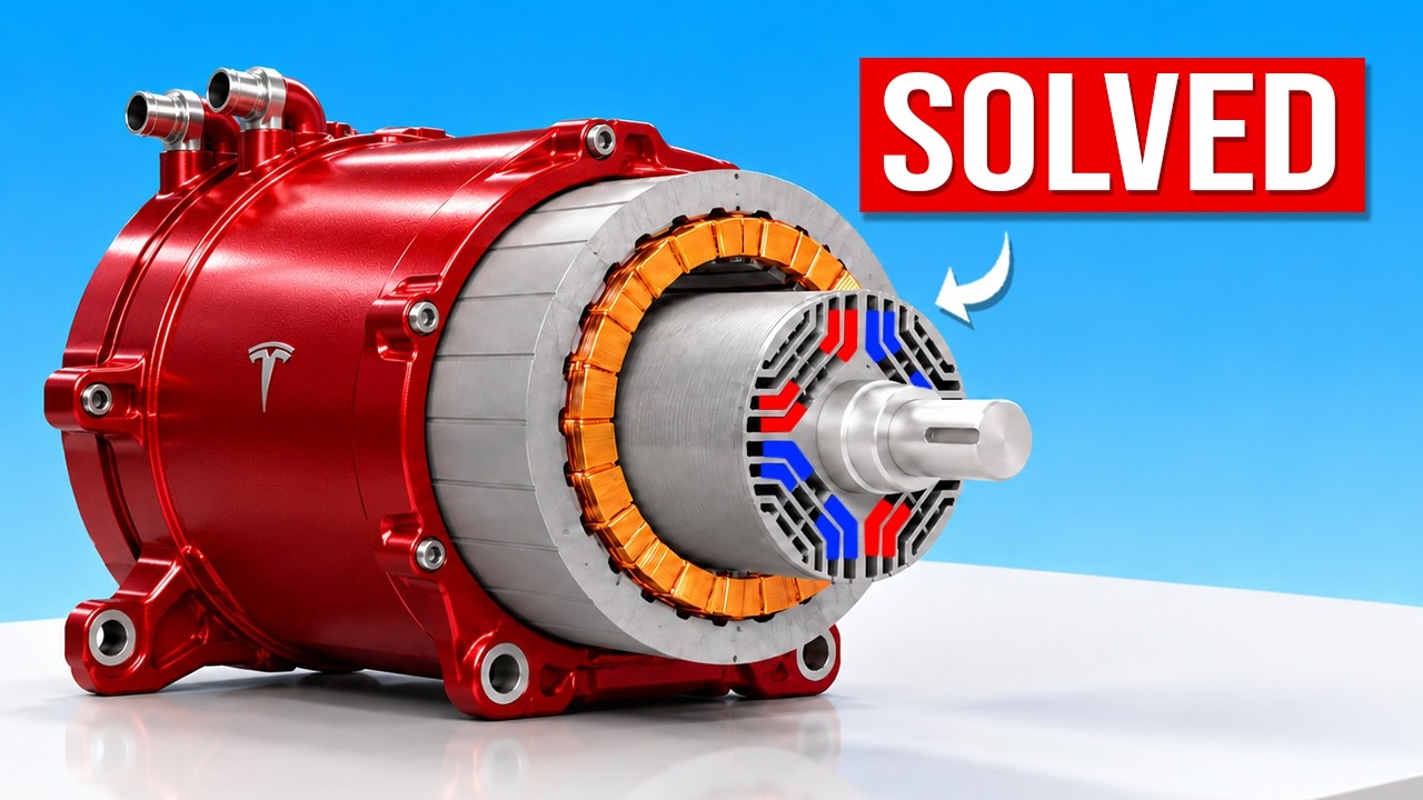 Electric motor rotor and stator cutaway
