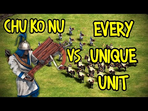 ELITE CHU KO NU vs EVERY UNIQUE UNIT | AoE II: Definitive Edition