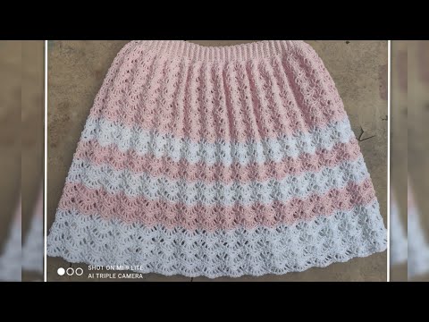 Lecția 30 . Croșetăm împreună o fustița minunată , desen"Zigzag "