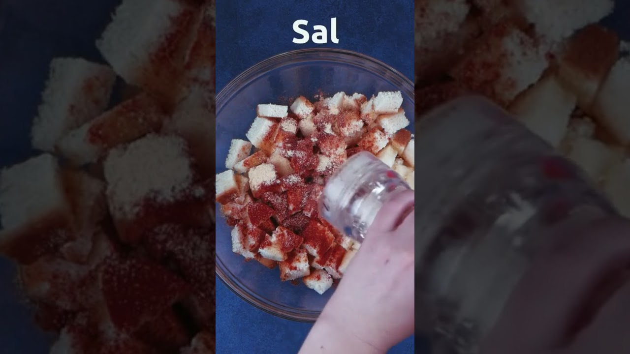 CROUTON NA AIRFRYER | A CASA ENCANTADA #shorts