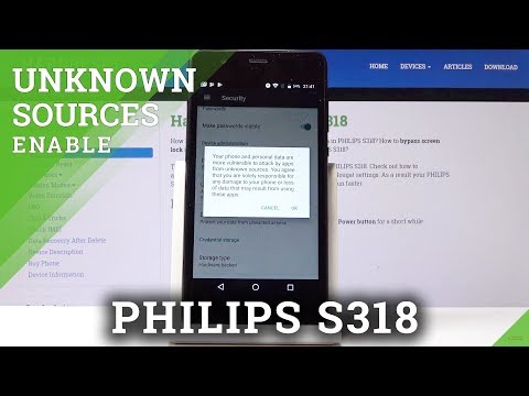 How to Activate Unknown Sources in PHILIPS S318 - Allow App Installation