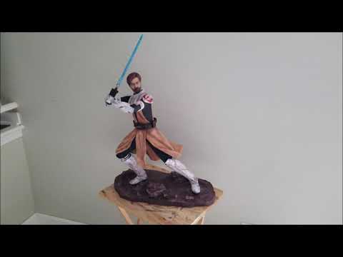 Huge Custom Made 30" Obi-Wan Kenobi Statue from The Clone Wars
