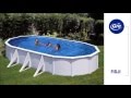Piscine acier Gré Fidji ovale